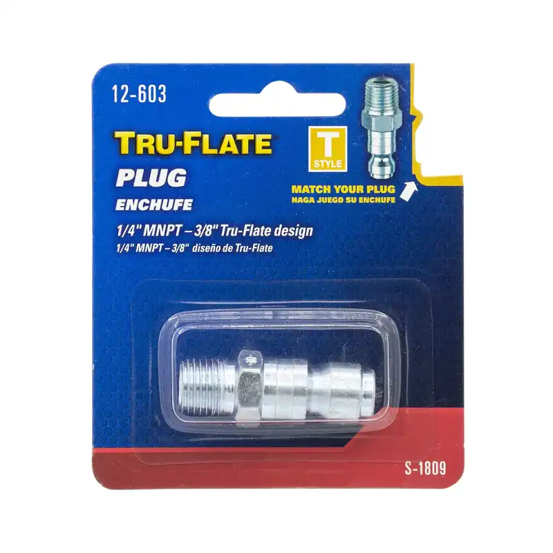 1/4 In. Mnpt T-style Steel Air Plug - Model 12-603