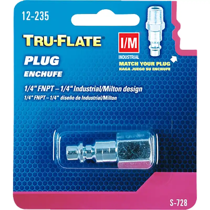 Industrial/milton 1/4 In. Fnpt Steel Air Plug - Model 12-235