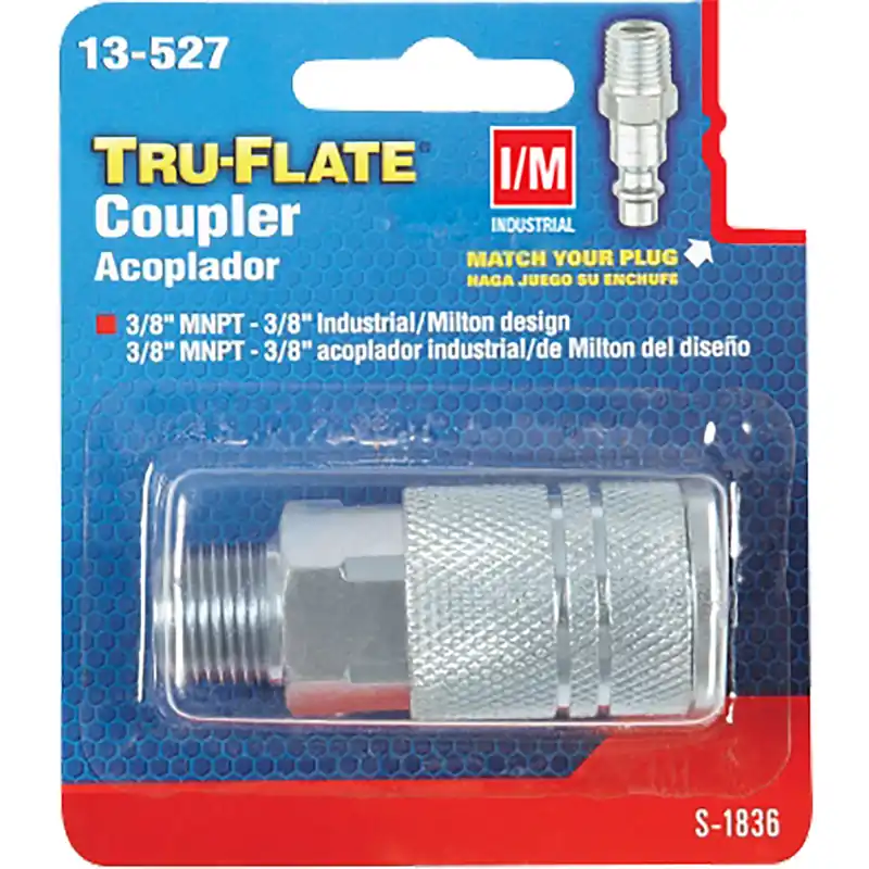 Industrial/milton Series Push-to-connect 3/8 In. Mnpt Coupler