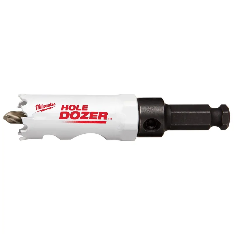Hole Dozer 7/8 In. Bi-metal 2.7 In. L X 3/8 In. D Hole Saw With Arbor And Pilot Bit Arbor