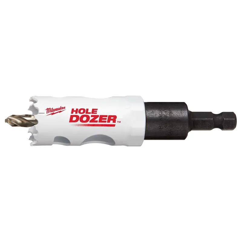 Hole Dozer 1 In. Bi-metal 2.7 In. L X 3/8 In. D Hole Saw With Arbor And Pilot Bit Arbor In