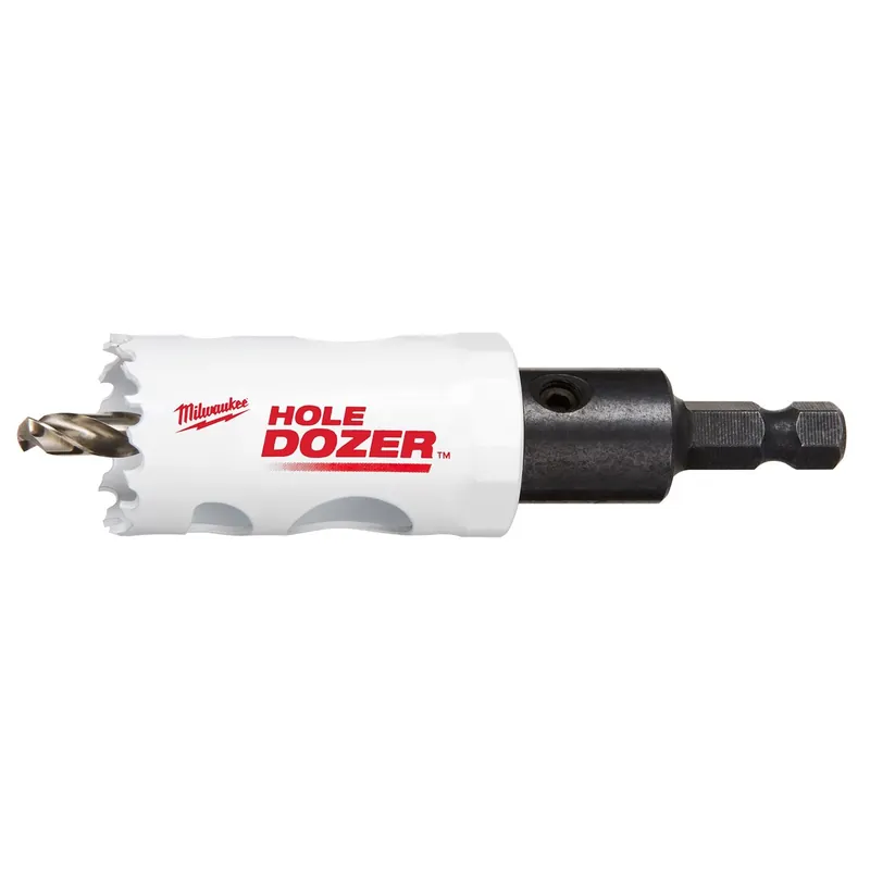 Hole Dozer 1-1/8 In. Bi-metal 2.7 In. L X 3/8 In. D Hole Saw With Arbor And Pilot Bit Arbo