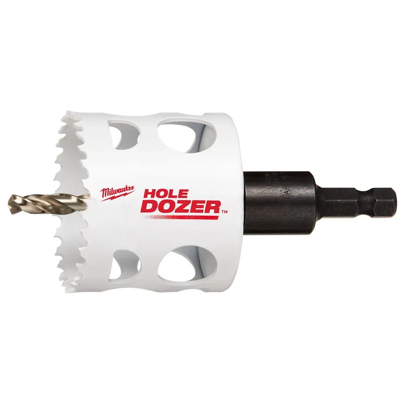 Hole Dozer 2-1/8 In. Bi-metal 2.7 In. L X 1/4 In. D Hole Saw With Arbor And Pilot Bit Arbo