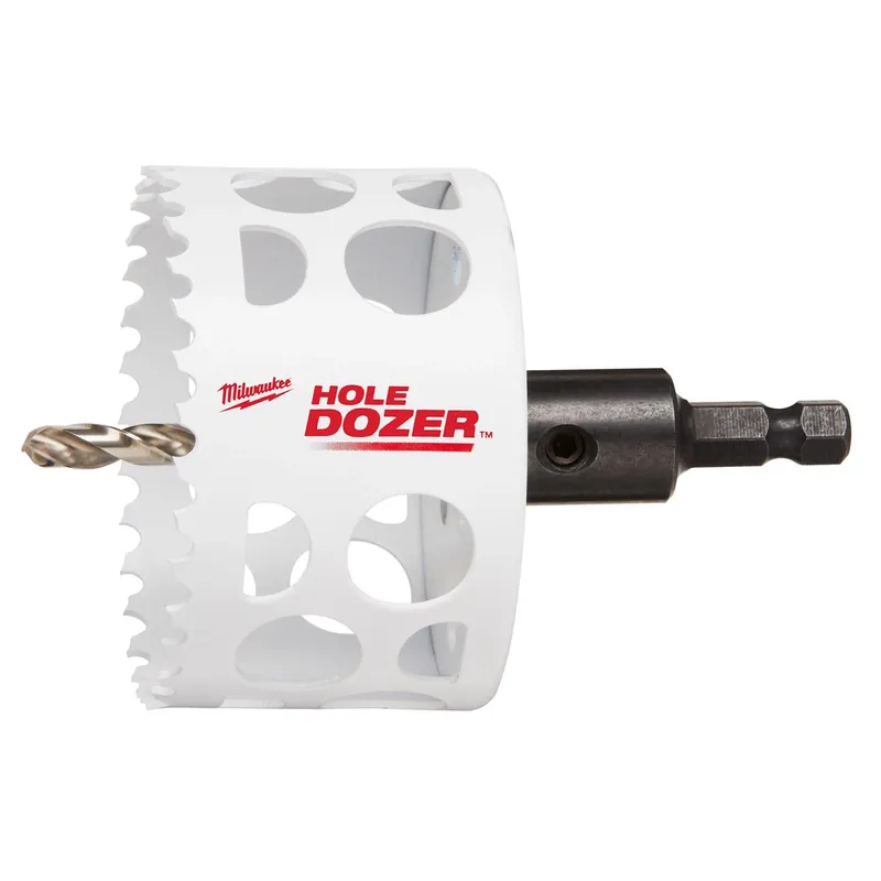 Hole Dozer 3 In. Bi-metal 3.5 In. L X 1/4 In. D Hole Saw With Arbor And Pilot Bit Arbor In