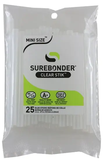 .27 In. D X 4 In. L All Purpose Mini Glue Sticks Clear 25 Pk