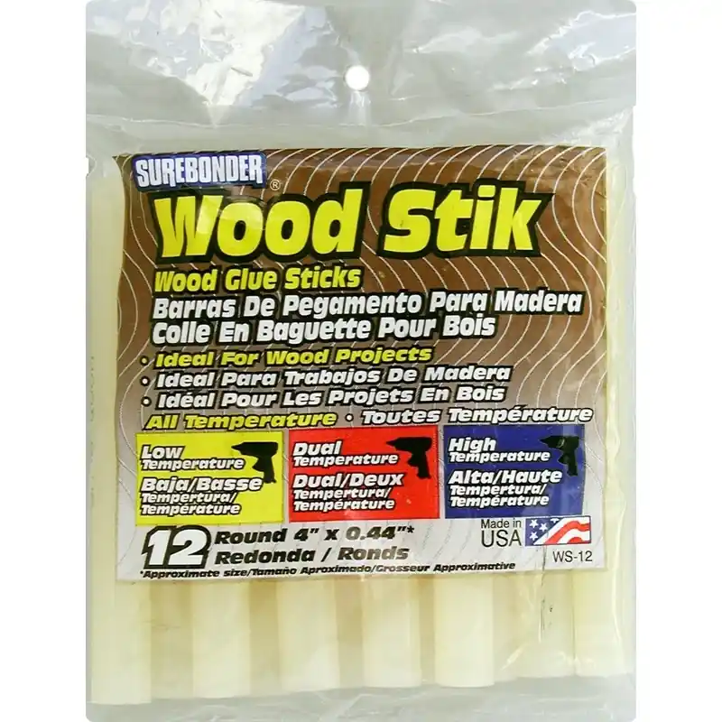 Wood Stik 0.44 In. D X 4 In. L Glue Sticks White 12 Pk