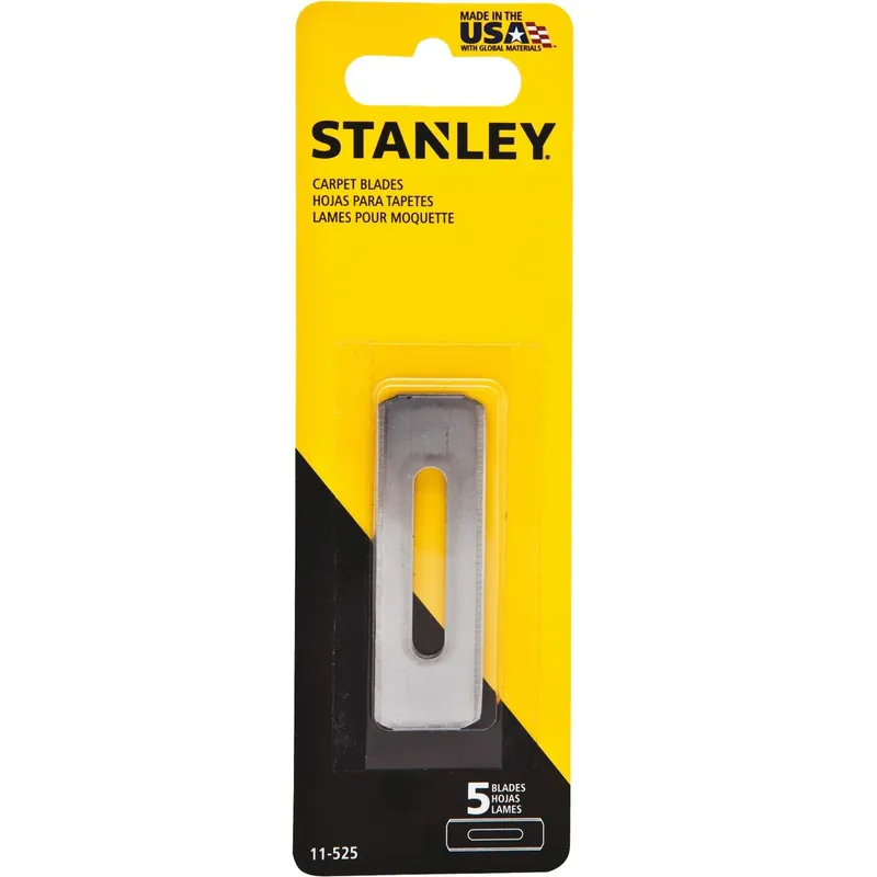 High Carbon Steel Double-edge Replacement Blade 2-1/4 In. L 5 Pc