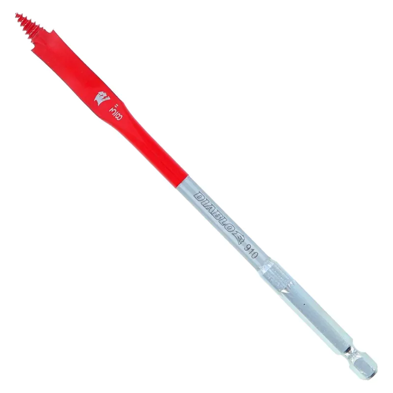 3/8 In. X 6 In. L High Speed Steel Clean Wood Spade Bit Hex Shank 1 Pk