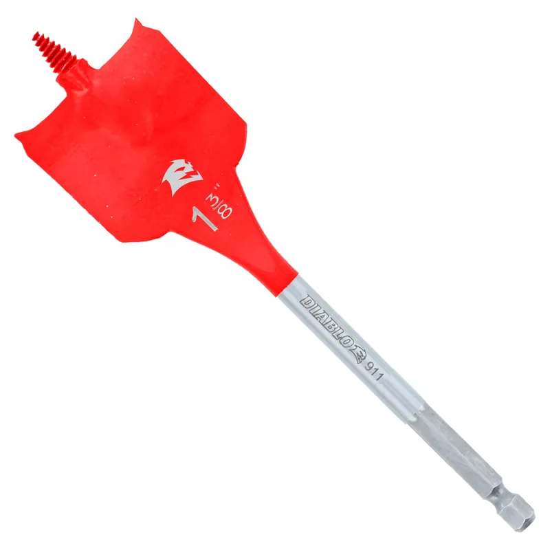 1-3/8 In. X 6 In. L High Speed Steel Clean Wood Spade Bit Hex Shank 1 Pk