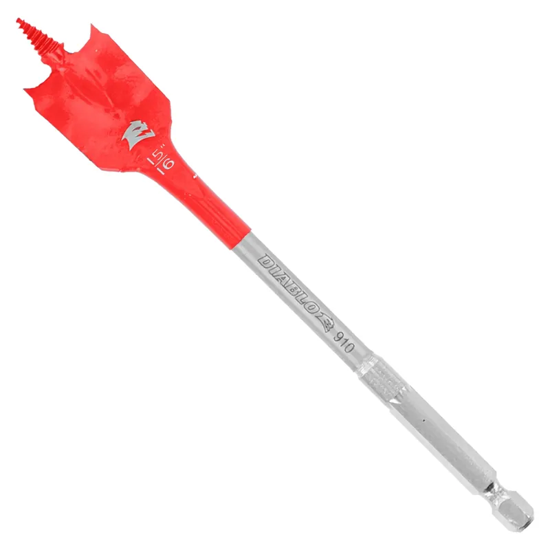 15/16 In. X 6 In. L High Speed Steel Clean Wood Spade Bit Hex Shank 1 Pk