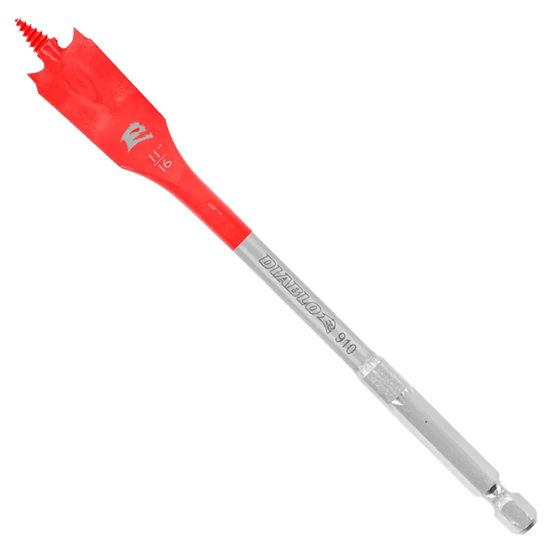 11/16 In. X 6 In. L High Speed Steel Clean Wood Spade Bit Hex Shank 1 Pk