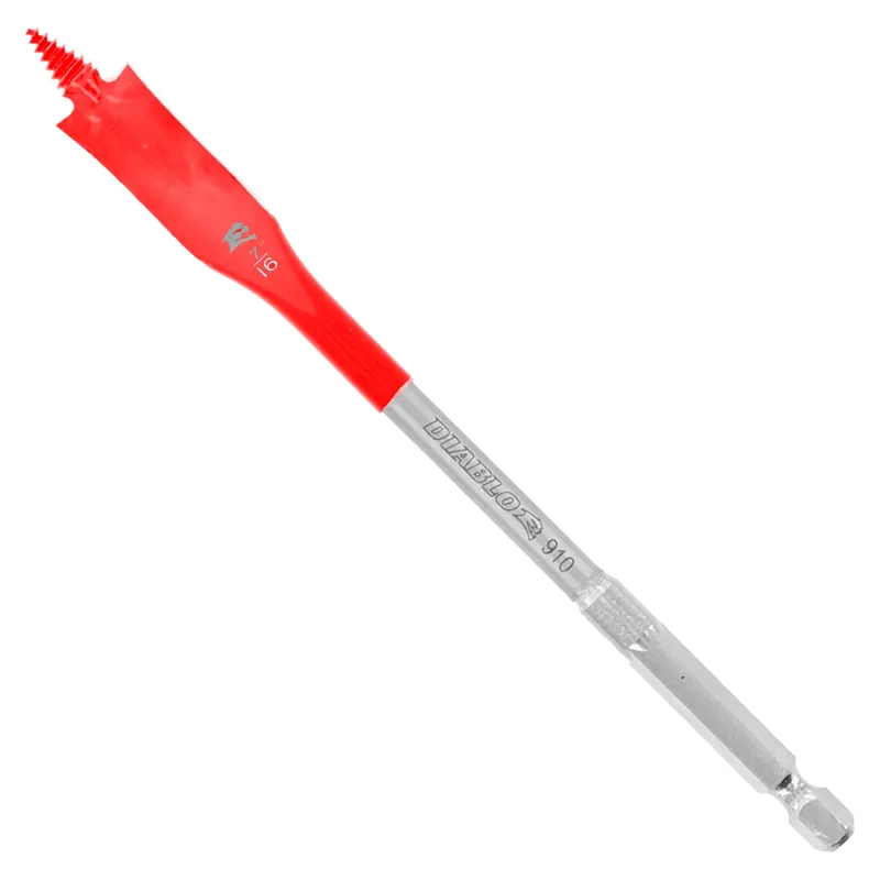 7/16 In. X 6 In. L High Speed Steel Clean Wood Spade Bit Hex Shank 1 Pk