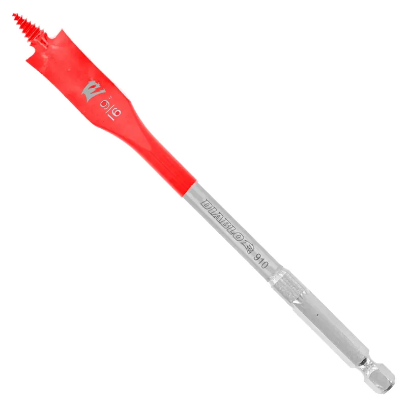 9/16 In. X 6 In. L High Speed Steel Clean Wood Spade Bit Hex Shank 1 Pk