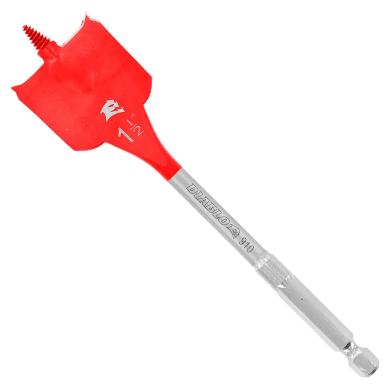 1-1/2 In. X 6 In. L High Speed Steel Clean Wood Spade Bit Hex Shank 1 Pk