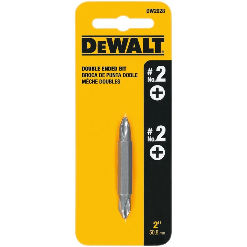 Phillips 2 Double-end Screwdriver Bit, 2 In. Heat-treated Steel