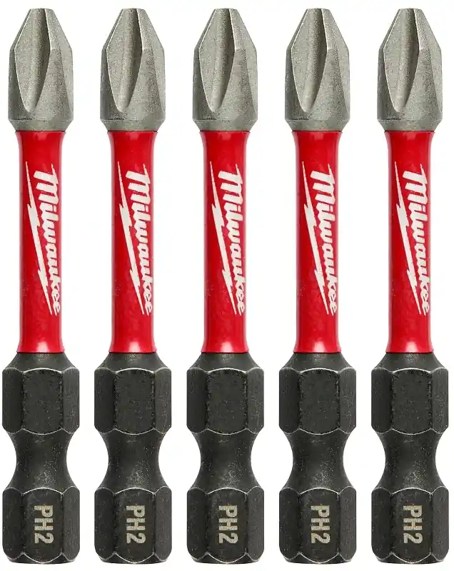 Shockwave Phillips 2 X 2 In. L Impact Driver Bit Set Alloy Steel 5 Pk
