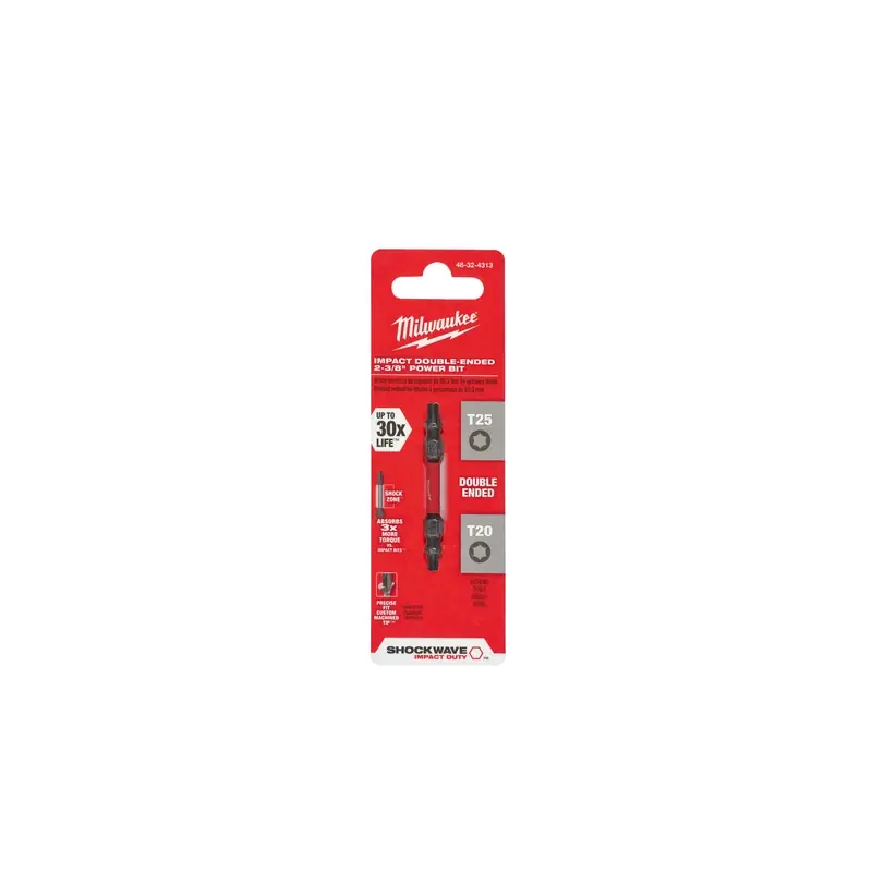 Shockwave T20/t25 Impact Double-end Screwdriver Bit 2-3/8 In.