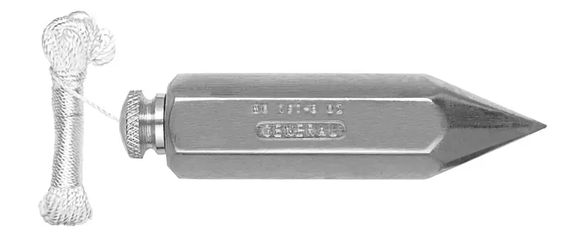 8 Oz Steel Plumb Bob 4 In. Length Hexagonal Shape