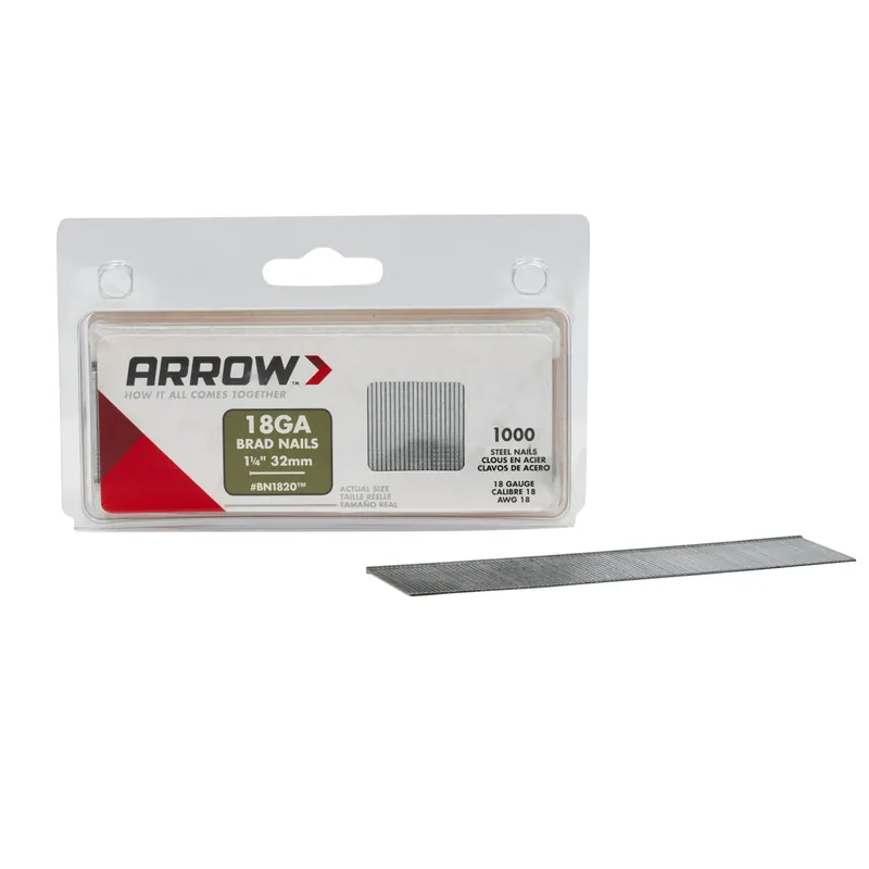 Bn18 18 Ga. X 1-1/4 In. L Galvanized Steel Brad Nails 1000 Pk 0.65 Lb