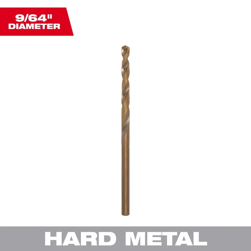 Thunderbolt Cobalt Drill Bit, 9/64 In.