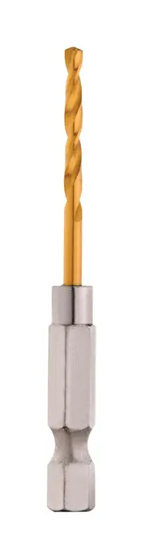 Shockwave 7/64 In. X 2.52 In. L Titanium Red Helix Drill Bit Hex Shank 2 Pc