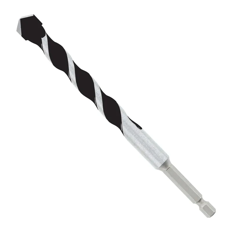 1/2 In. X 6 In. L Multi-material Carbide Tipped Hammer Drill Bit Hex Shank 1 Pk