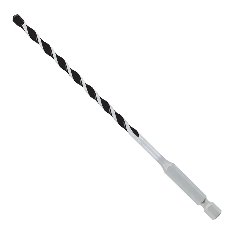 3/16 In. X 6 In. L Multi-material Carbide Tipped Hammer Drill Bit Hex Shank 1 Pk