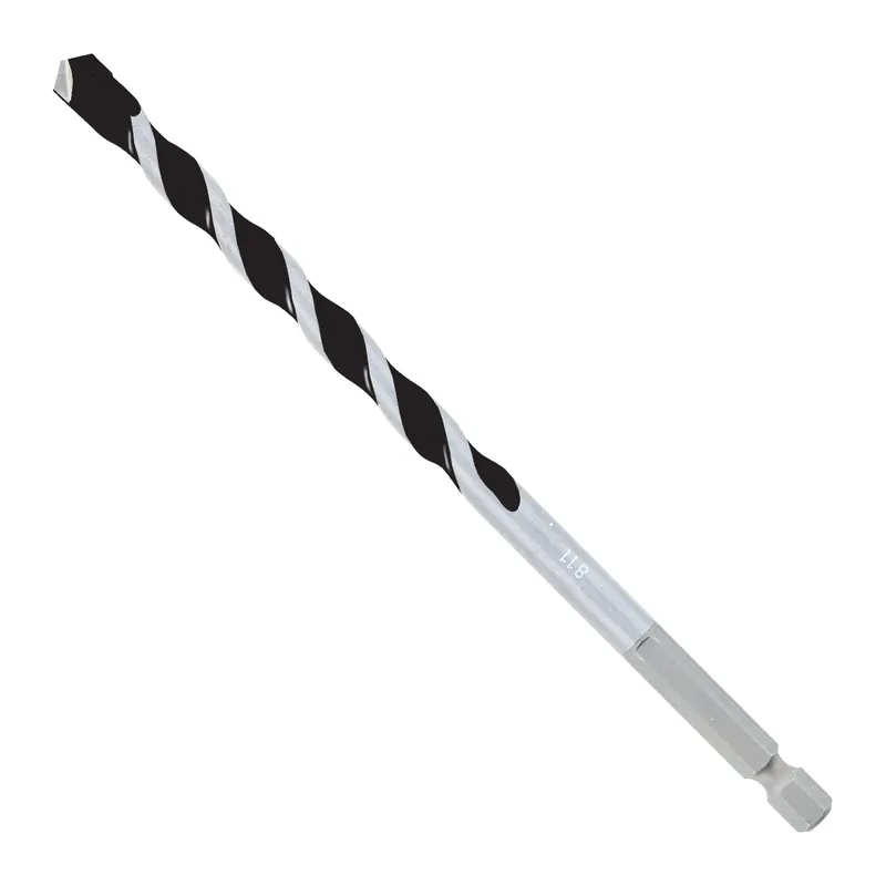 5/16 In. X 6 In. L Multi-material Carbide Tipped Hammer Drill Bit Hex Shank 1 Pk