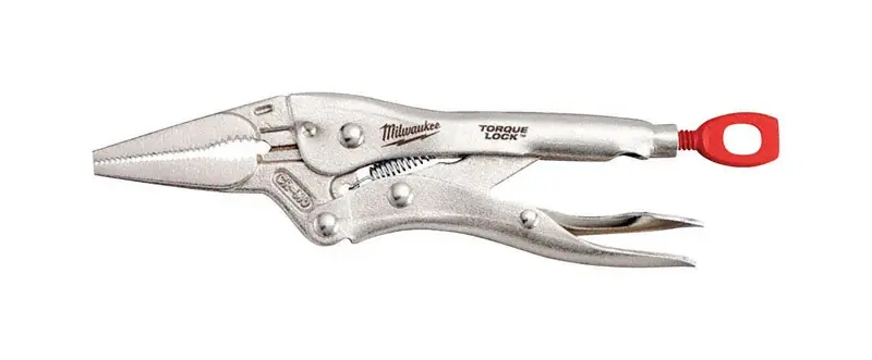 Torque Lock 9 In. Forged Alloy Steel Long Nose Pliers