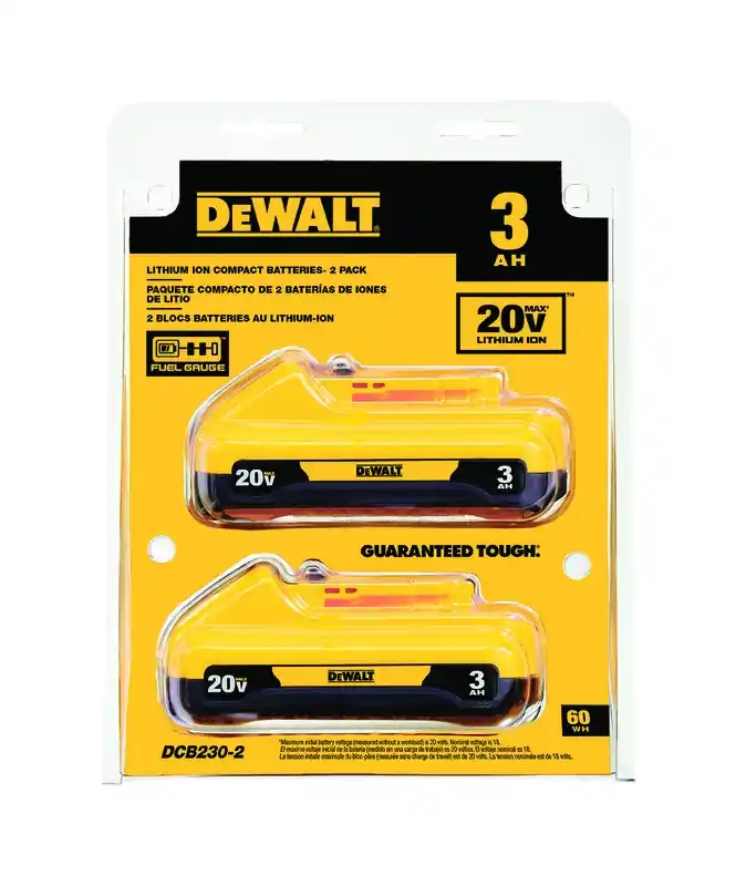 20v Max Dcb230-2 3 Ah Lithium-ion Compact Battery Pack 2 Pc