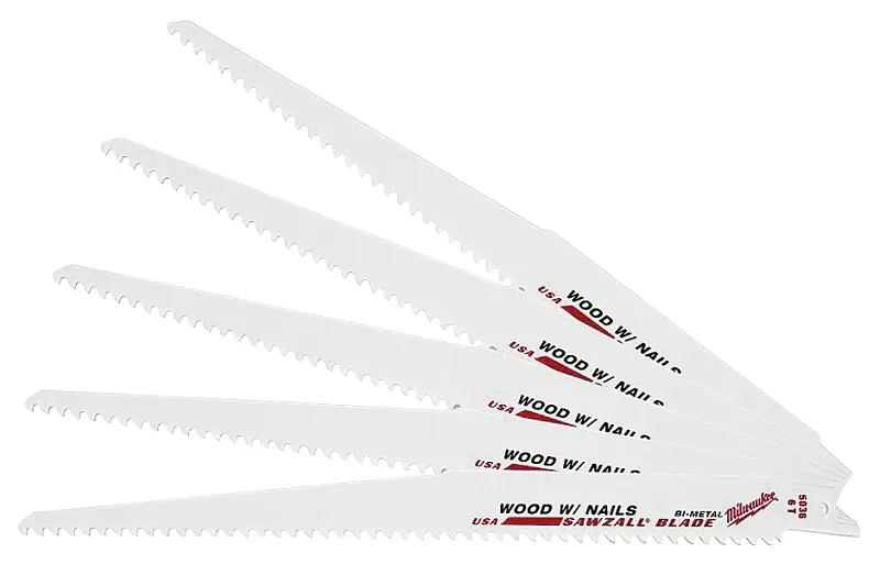 Sawzall 9 In. Bi-metal Thin Kerf Reciprocating Saw Blade 5 Tpi 5 Pk