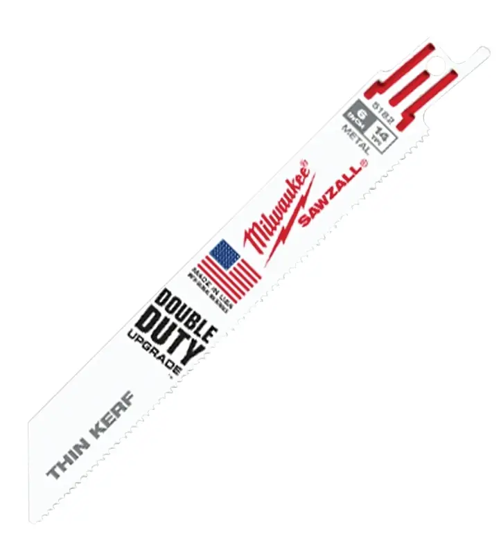 Sawzall 6 In. Bi-metal Double Duty Upgrade Reciprocating Saw Blade 18 Tpi 5 Pk