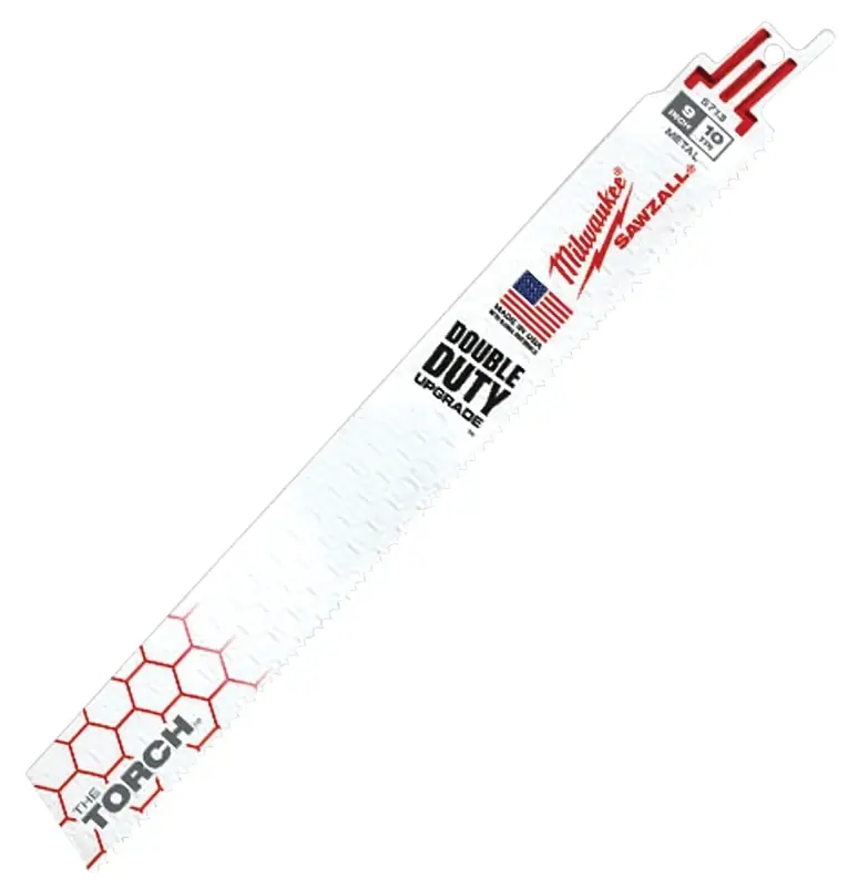 The Torch 9 In. Bi-metal Reciprocating Saw Blade 10 Tpi 5 Pk