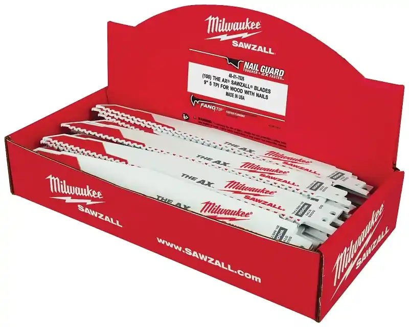 The Ax 9 In. Bi-metal Demo Reciprocating Saw Blade 5 Tpi 1 Pk