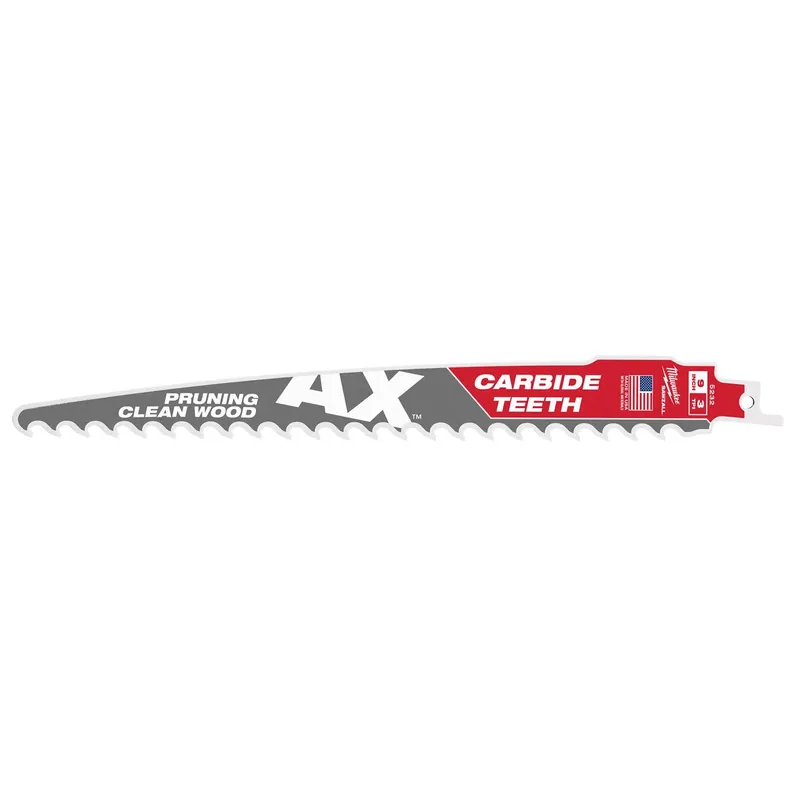 Ax Sawzall 9 In. Carbide Pruning & Clean Wood Reciprocating Saw Blade 3 Tpi 1 Pk