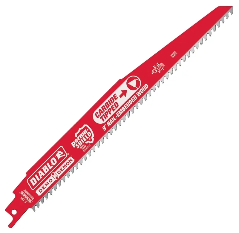 Demo Demon Reciprocating Saw Blade, 6 Tpi, 9-in.
