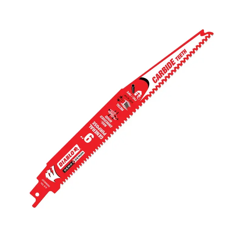 Demo Demon 9 In. Carbide Tipped General Purpose Reciprocating Saw Blade 6/9 Tpi 1 Pk
