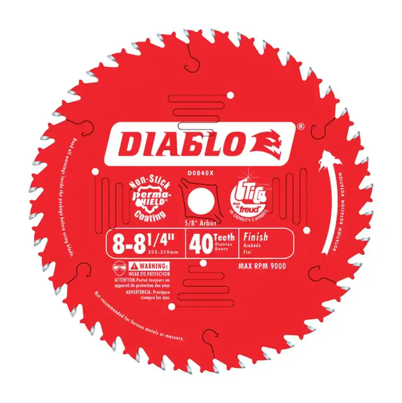 8-1/4 In. D X 5/8 In. Tico Hi-density Carbide Finishing Saw Blade 40 Teeth 1 Pk