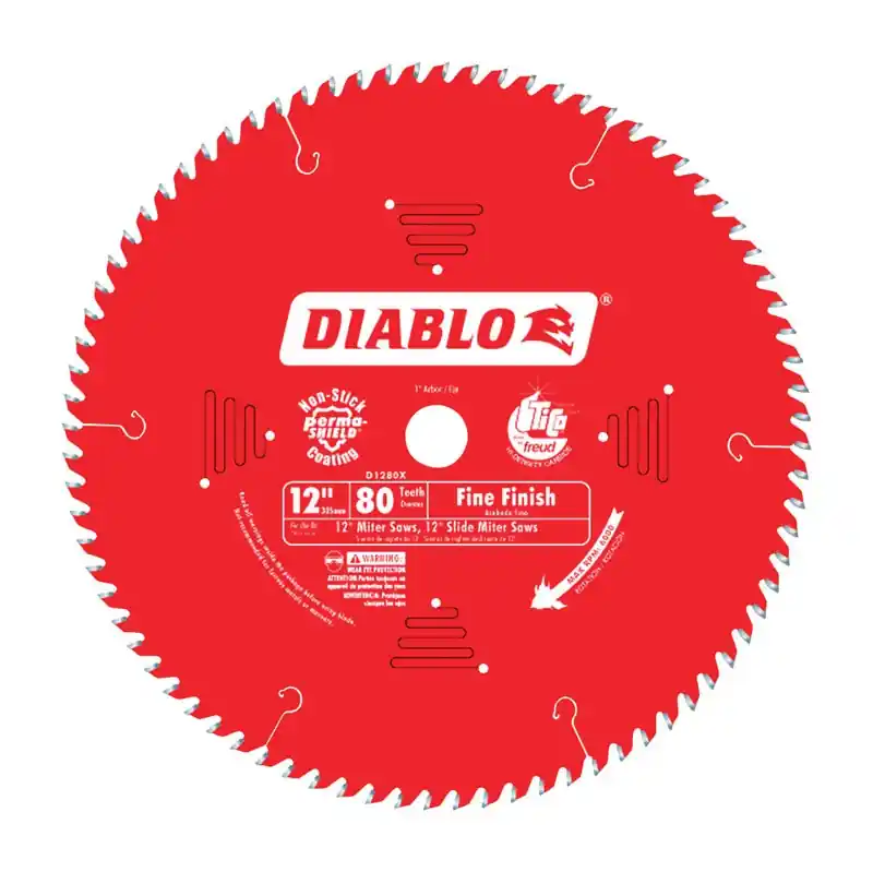12 In. D X 1 In. Tico Hi-density Carbide Finishing Saw Blade 80 Teeth 1 Pk