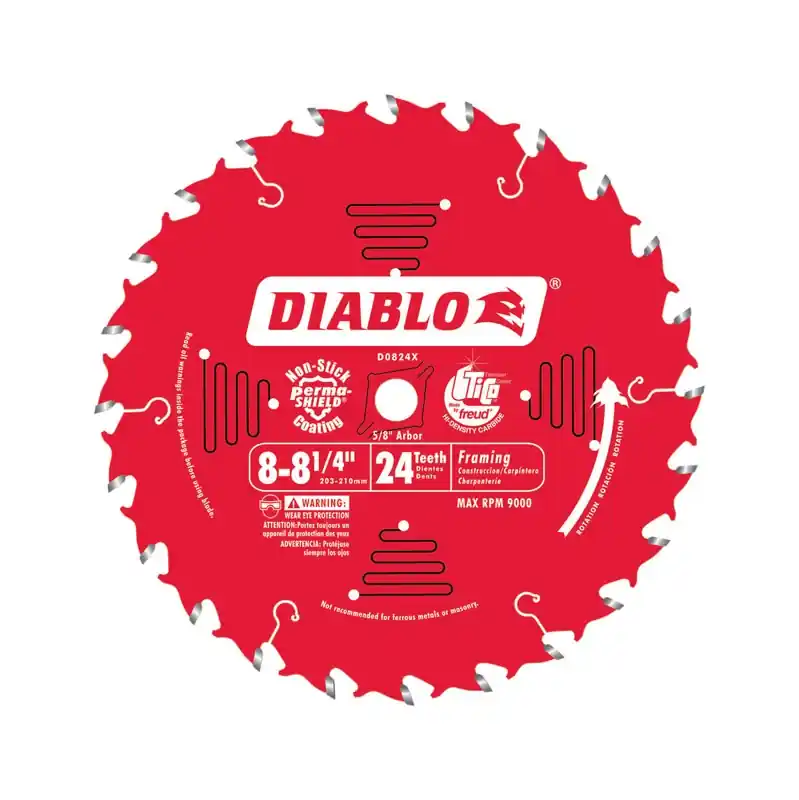 8-1/4 In. D X 5/8 In. Tico Hi-density Carbide Framing Blade 24 Teeth 1 Pk