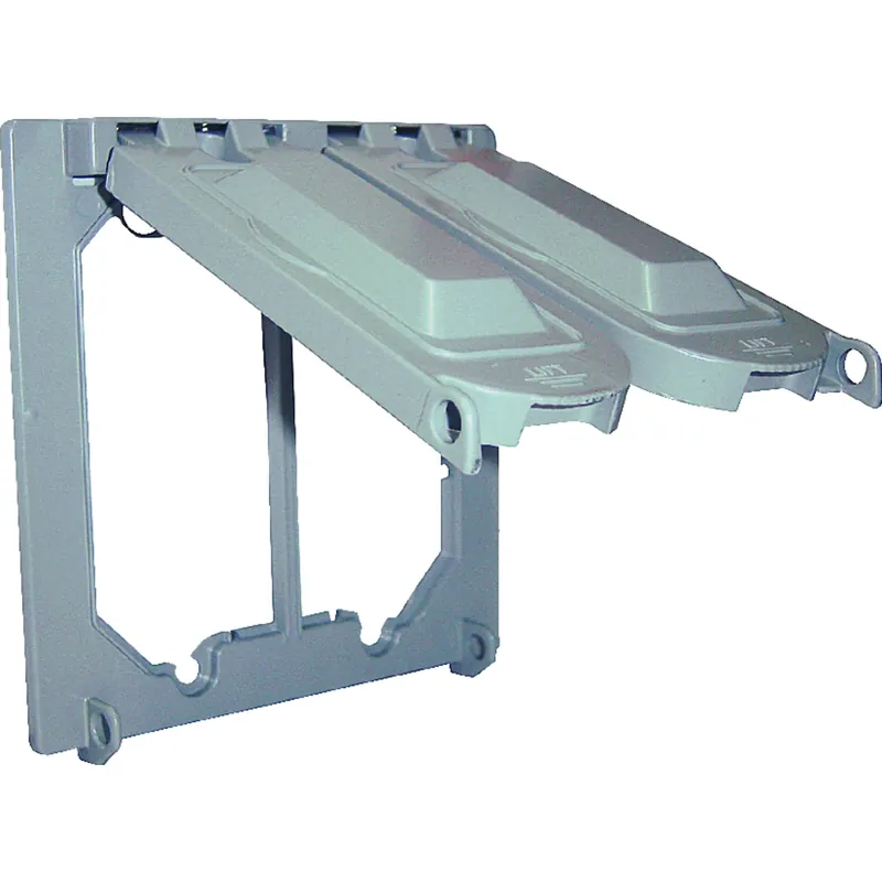 2-gang Square Die-cast Metal Universal Cover For Wet Locations
