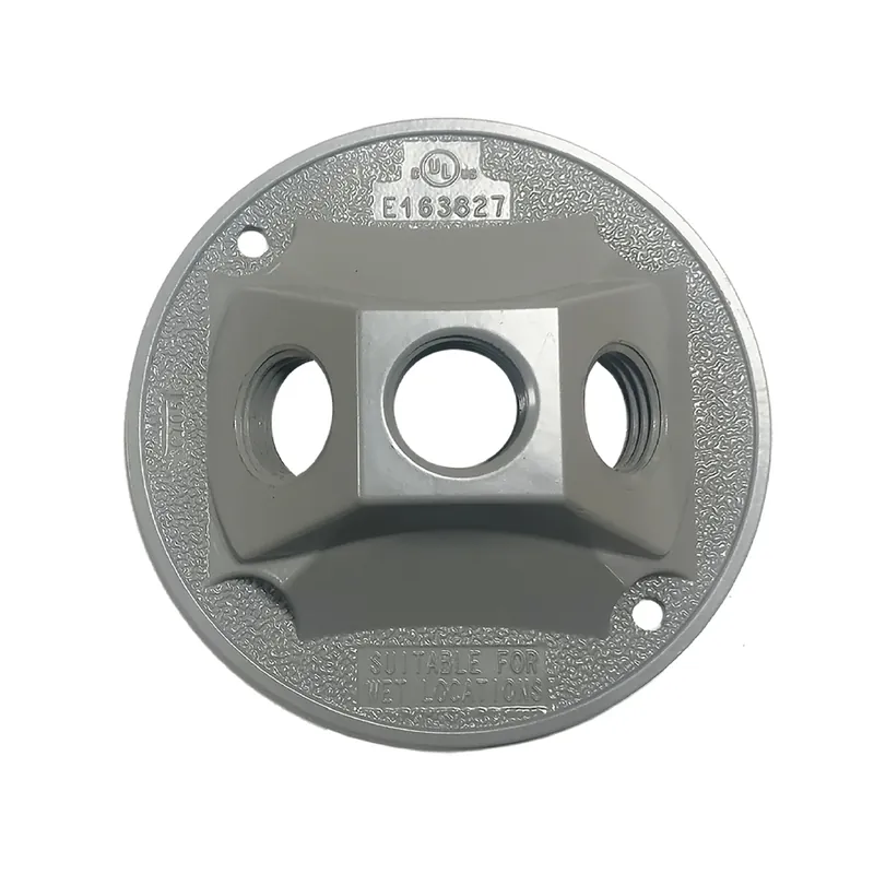 Round Metal Lampholder Cover For Wet Locations - Model 14383