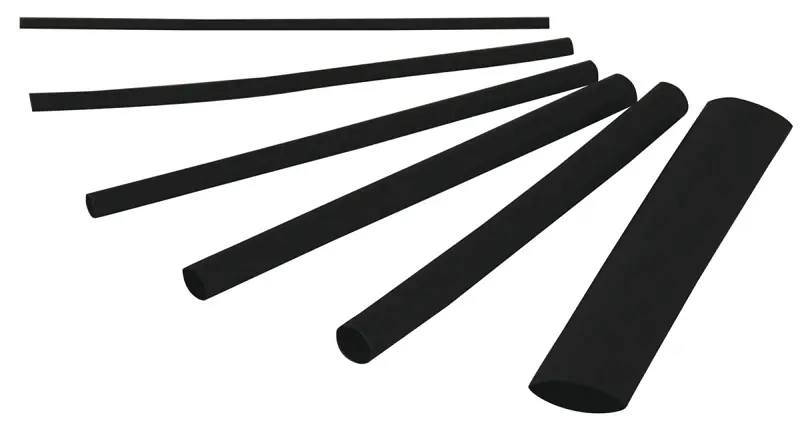 Heat Shrink Tubing Black 160 Pk