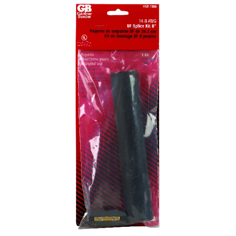 14-8 Ga. Insulated Wire Splice Kit Black 1 Pk