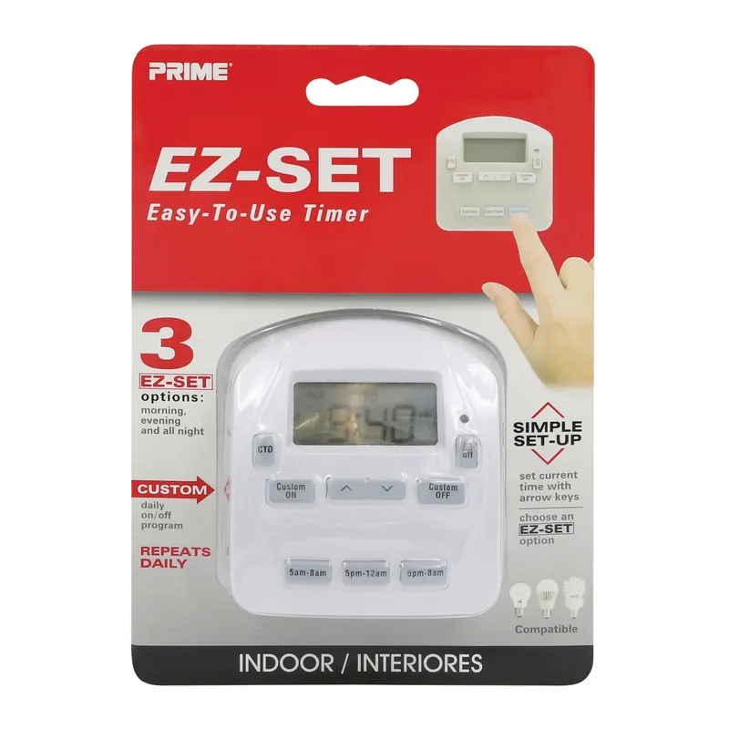 Ez-set Indoor Digital Timer 125 V White
