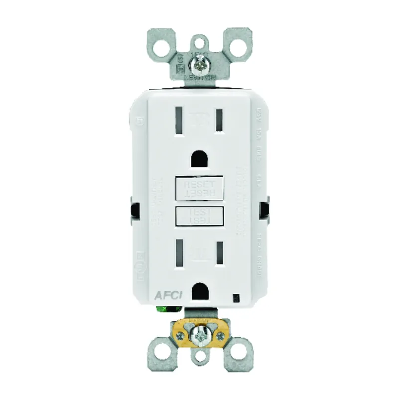 Smartlockpro 15 Amps 125 V Duplex White Afci Outlet 5-15r 1 Pk