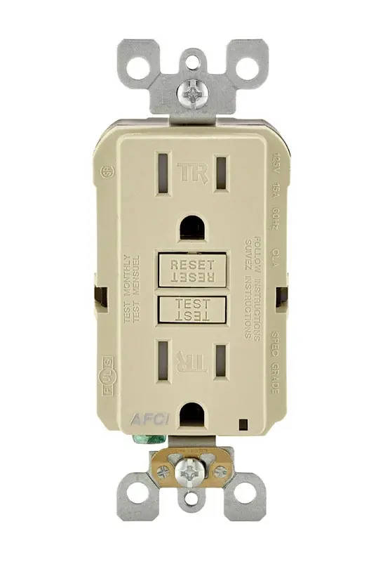 Smartlockpro 15 Amps 125 V Ivory Afci Outlet 5-15r 1 Pk