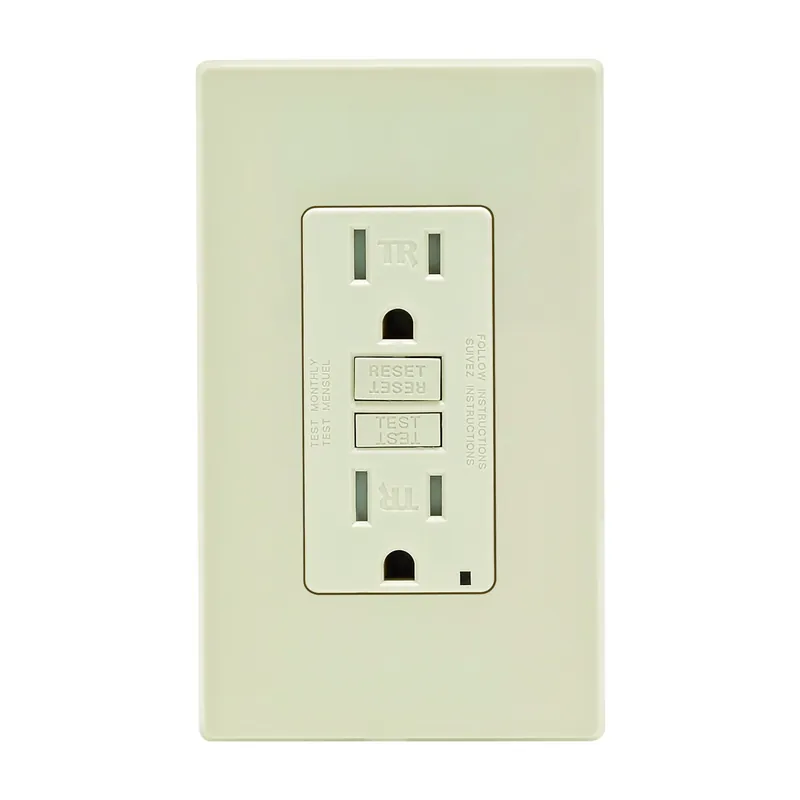 15 Amps 125 V Light Almond Outlet/wallplate 5-15r 1 Pk