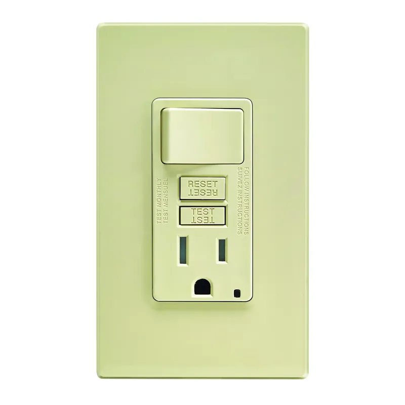 Smartlockpro 15 Amps 125 V Ivory Gfci Outlet 5-15r 1 Pk