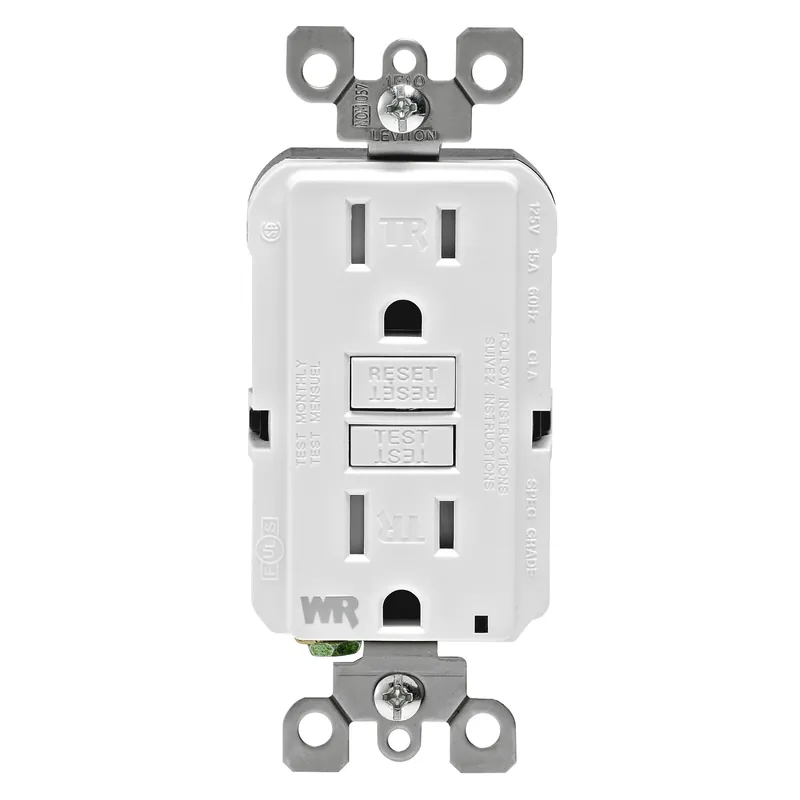 Smartlockpro 15 Amps 125 V Duplex White Gfci Outlet 5-15r 1 Pk